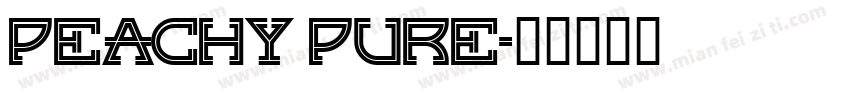Peachy Pure字体转换